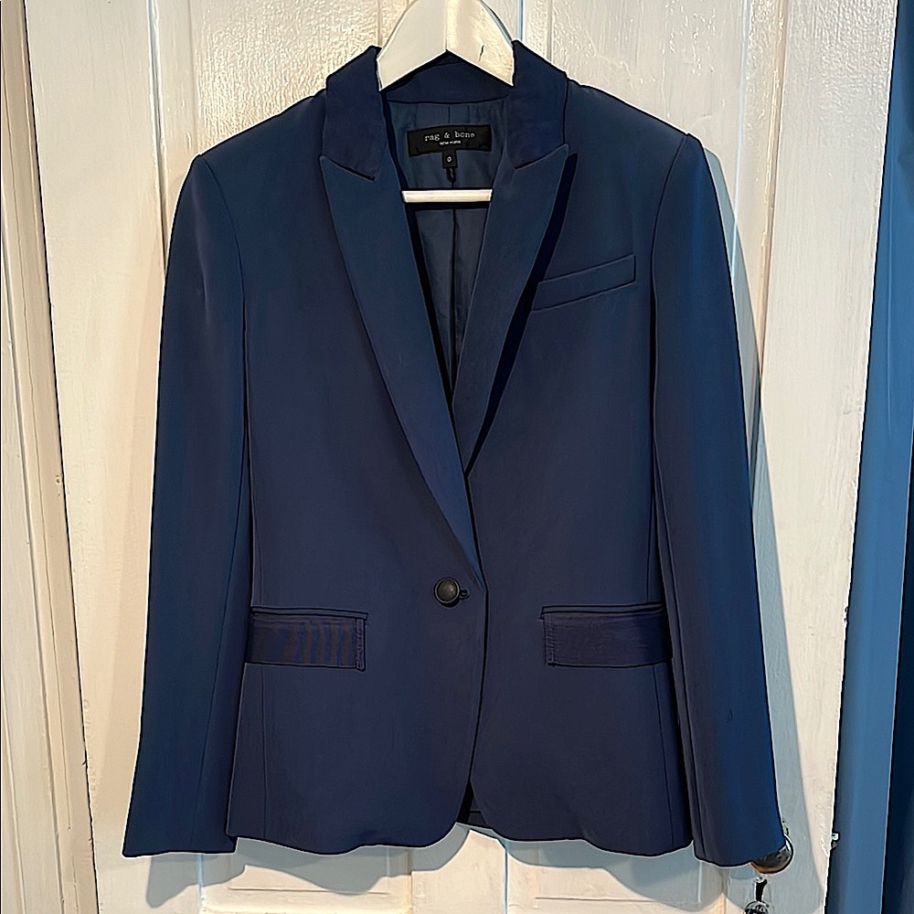 Elegant Navy Rylie Blazer rag & bone